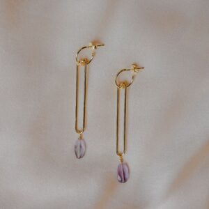 Water Drop Earrings 18k Gold Plated Earrings for Women
